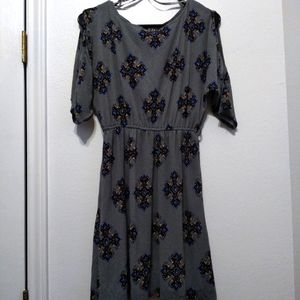 Gray/Printed/Mini Dress